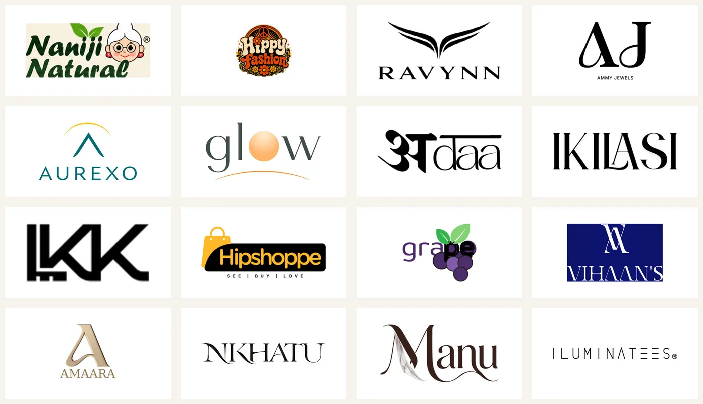 Logos of brands Aman has worked with